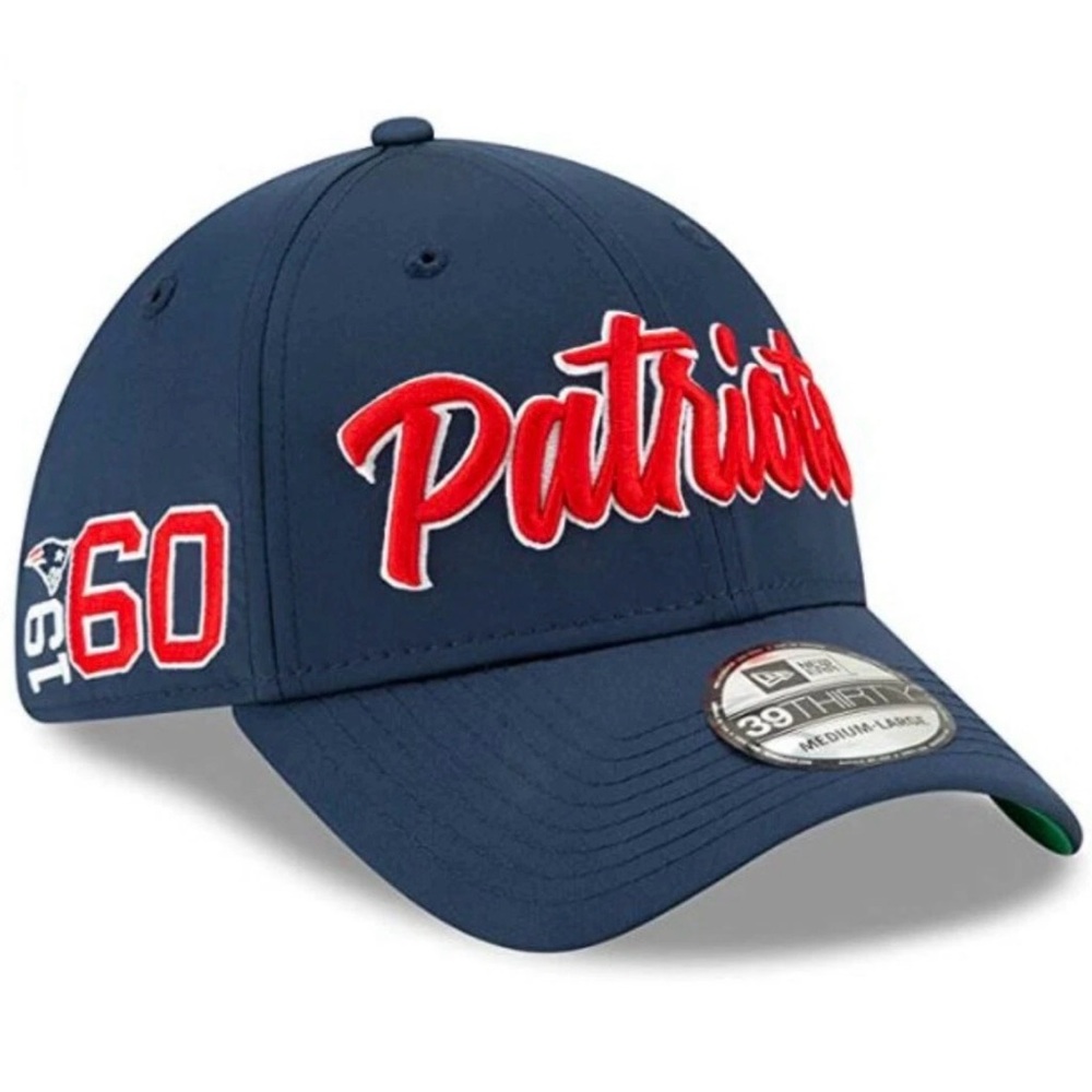 New Era New England Patriots Navy Sideline 39 Thirty Flex Fit Size L/XL Hat Cap
